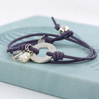 personalised infinity friendship bracelet by emma hadley