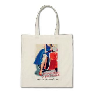 Tote Bag Girl on Italian Scooter