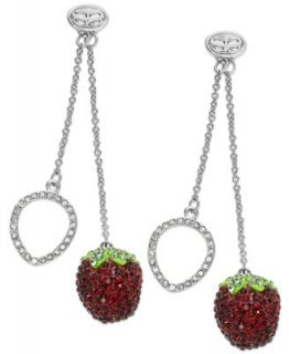 SIS by Simone I Smith Platinum over Sterling Silver Necklace, Crystal Strawberry Pendant   Necklaces   Jewelry & Watches