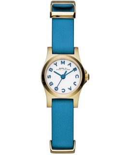 Marc by Marc Jacobs Womens Henry Blue Glow Leather Strap Watch 21mm MBM1315   Watches   Jewelry & Watches