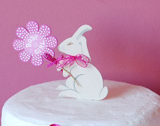 baby bunny cake decoration by birchcraft