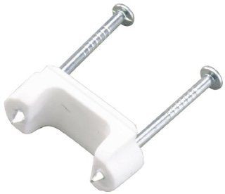 Gardner Bender PS 175J Plastic Staple, 3/4 Inch, Secures 14/3, 12/3, 10/3 Cable, 175/Jar, White   Electrical Cable Staples  