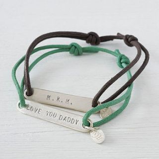 personalised silver identity bracelet by chambers & beau