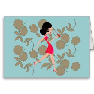 Lucy with Dragonfly Greeting Card
