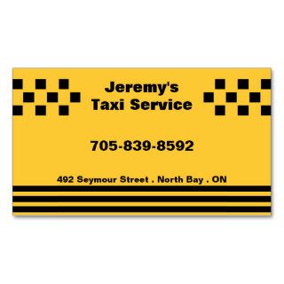 Taxi Service Business Card