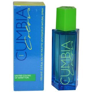 Cumbia Colors By Benetton For Men, Eau De Toilette Spray, 3.3 Ounce Bottle  Beauty