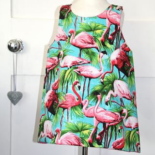 flamingo funky monkey smock by lollipops and flumpets