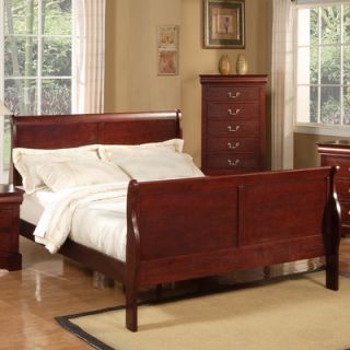 Alpine Furniture Louis Philippe Sleigh Bedroom Collection