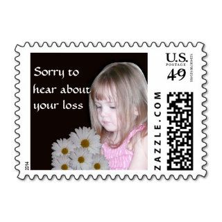 Sorry to hear about your loss postage stamp