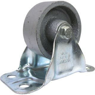 Fairbanks 2 1/2in. x 1in. Rigid Zinc-Plated Caster  Up to 299 Lbs.