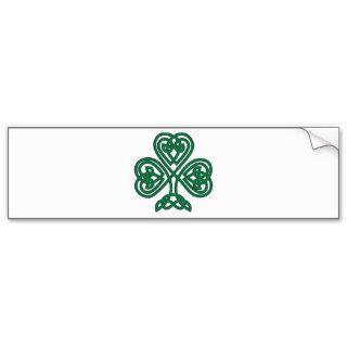 Celtic Knot Shamrock Bumper Stickers