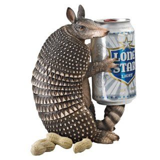 Tex the Armadillo Beverage Holder Set of Two  Collectible Figurines  Patio, Lawn & Garden