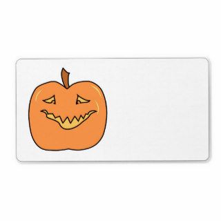 Funny Halloween Pumpkin Cartoon Personalized Shipping Label