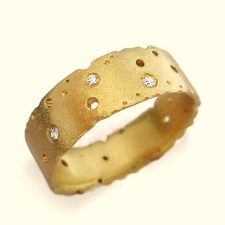diamond and 18ct yellow gold ring by kate smith jewellery