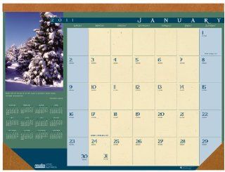 House of Doolittle Landscapes Desk Pad Calendar 12 Months January 2011 to December 2011, 22 x 17 Inch, Cream Paper, Color Photos, Recycled (HOD168)  Office Desk Pad Calendars 