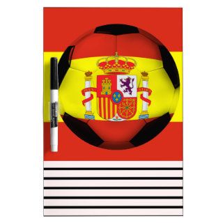 Spain Soccer Ball Dry Erase Whiteboards