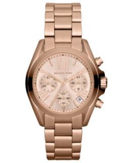 Michael Kors Womens Chronograph Bradshaw Rose Gold Tone Stainless Steel Bracelet Watch 43mm MK5503   Watches   Jewelry & Watches