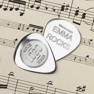 personalised sterling silver plectrum gift by david louis design