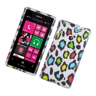 Eagle Cell PINK521R2D168 Stylish Hard Snap On Protective Case for Nokia Lumia 521   Retail Packaging   Rainbow Leopard Cell Phones & Accessories