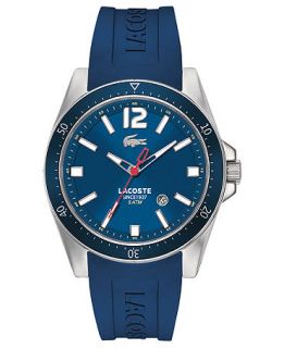 Lacoste Watch, Mens Seattle Blue Silicone Strap 43mm 2010665   Watches   Jewelry & Watches