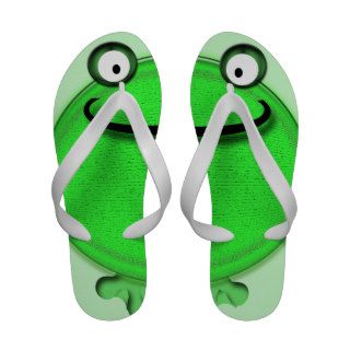 Hop to it little green frog sandals