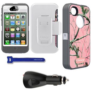OtterBox Defender iPhone Protector Case / Car Charger / Velcro Tie Otterbox Cases & Holders
