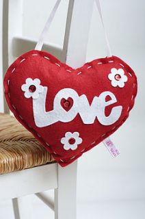 'make & sew' red love heart sewing kit by kitty kay   'make & sew'