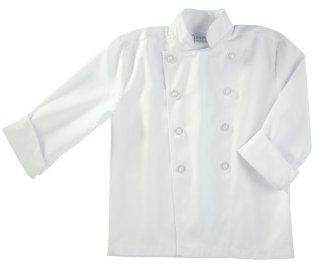 Chef Works CWBJ WHT Kid's Chef Coat, White, X Small