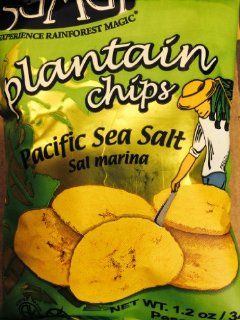 Samai Plantain Chips Pacific Sea Salt 60 1.2oz  Gourmet Food  Grocery & Gourmet Food