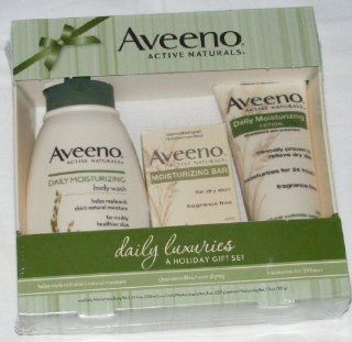 Aveeno Active Naturals Daily Luxuries a Holiday Gift Set  Bath And Shower Products  Beauty