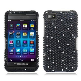 Aimo Wireless BB10PCDI161 Bling Brilliance Premium Grade Diamond Case for BlackBerry Z10   Retail Packaging   Black Cell Phones & Accessories
