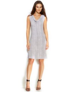 Calvin Klein Sleeveless Geo Print High Low Dress   Dresses   Women