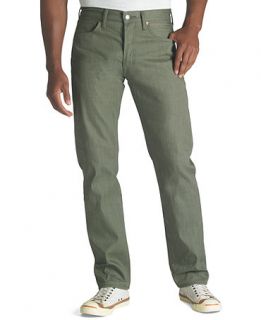 Levis 501 Original Shrink to Fit Ivy Green Jeans   Jeans   Men