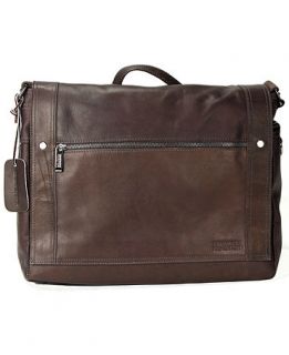 Kenneth Cole Reaction Colombian Leather Messenger Bag   Wallets & Accessories   Men