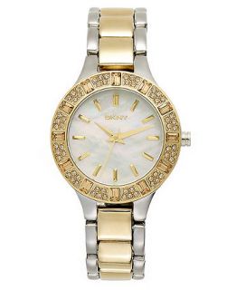 DKNY Watch, Womens Two Tone Stainless Steel Bracelet 30mm NY8742   Watches   Jewelry & Watches