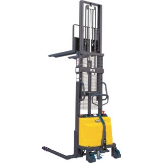  Semi-Electric Stacker — 2200-Lb. Capacity, 98in. Max Height  Pallet Stackers