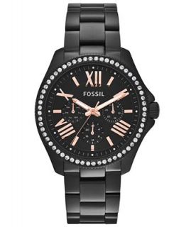 Fossil Womens Cecile Black Tone Stainless Steel Bracelet Watch 40mm AM4522   Watches   Jewelry & Watches