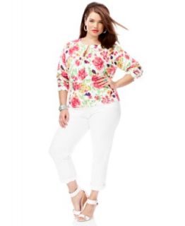 Plus Size Spring 2014 Trend Report Secret Garden Printed Tunic Look   Plus Sizes