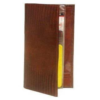 100% Leather Check Book Covers Brown #156LZ  Checkbook Cover Leather 