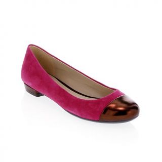 Naturalizer "Applause" Leather Ballet Cap Toe Flat