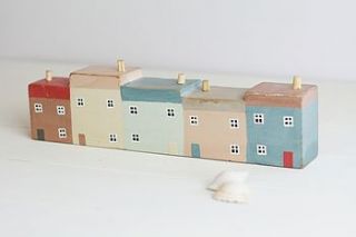 hand painted wooden harbour houses by country touches