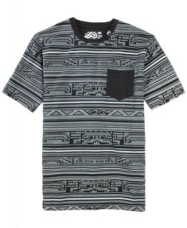 Bar III Shirt, Short Sleeve Striped Baseball T Shirt   T Shirts   Men