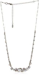 Sorrelli "Snow Bunny" Neutral Simply Elegant Crystal Cluster Necklace Jewelry