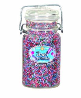 Dean Jacobs Jewel Sprinkles Glass Jar with Wire, 6.3 Ounce (Pack of 3)  Pastry Decorations  Grocery & Gourmet Food
