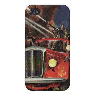 Vintage Business, Firemen Firefighters Fire Trucks iPhone 4/4S Covers