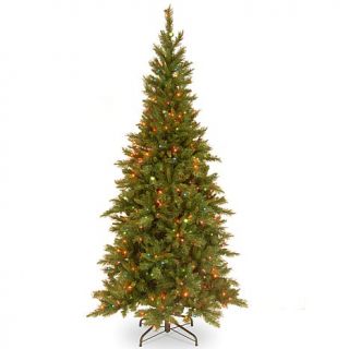 7.5 ft. Tiffany Slim Fir Tree with Multicolor Lights