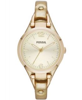 Fossil Womens Georgia Gold Tone Stainless Steel Bangle Bracelet Watch 32mm ES3227   Watches   Jewelry & Watches
