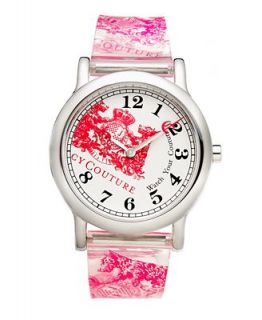 Juicy Couture Watch, Womens Happy Printed Clear Plastic Strap 1900776   Watches   Jewelry & Watches