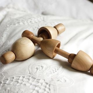 wooden egg rattle by croglin toys & designs