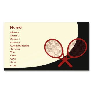Tennis   Classic Business Card Templates